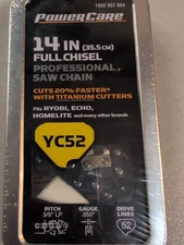 PowerCare 14” Full Chisel Professional Chainsaw Chain YC52