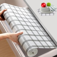 Beautysaid Shelf and Drawer Liner for Kitchen Cabinet Non Adhesive Non Slip ...