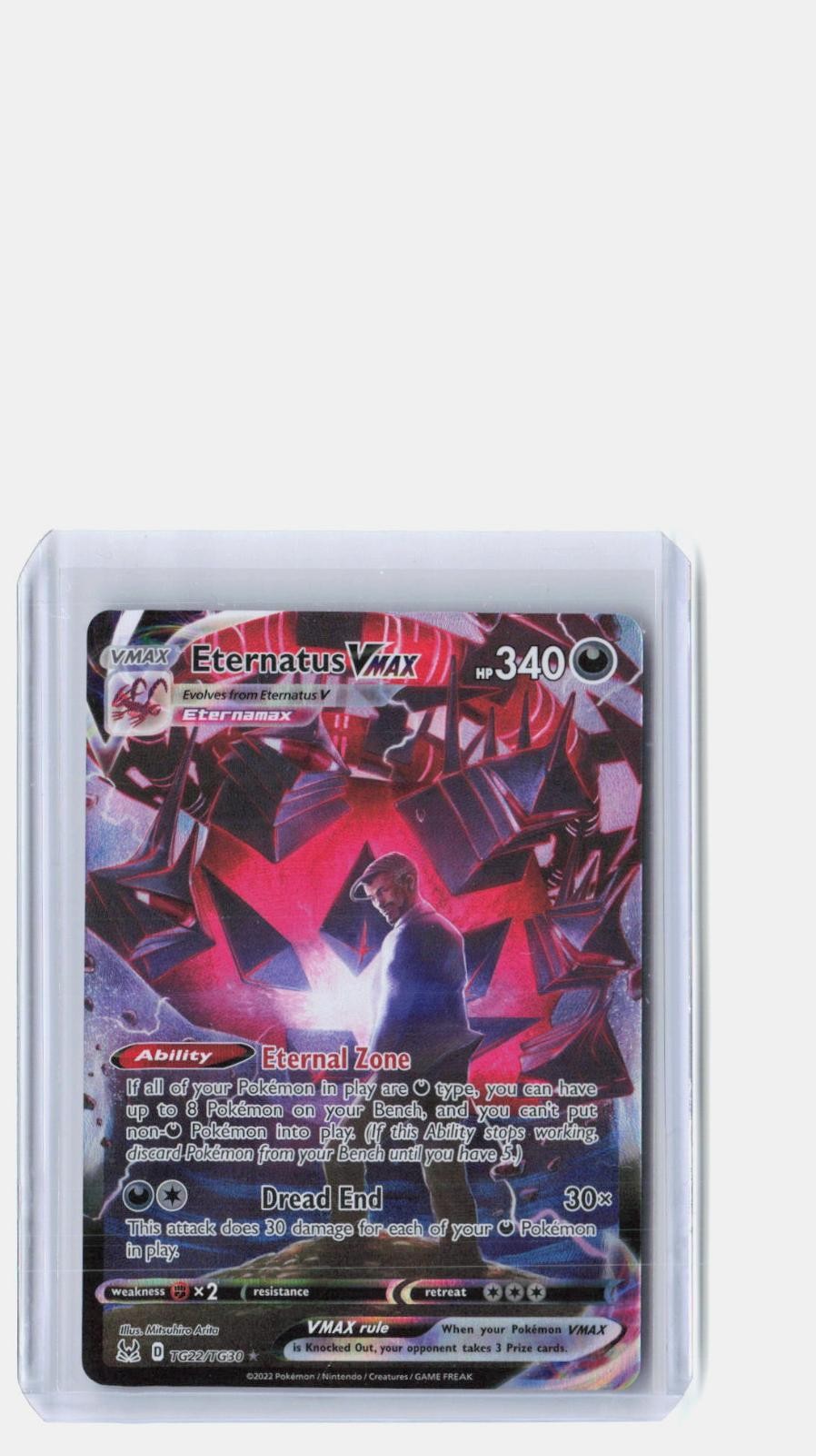 Eternatus VMAX TG22/TG30 Holo VMAX Rare Lost Origin Trainer Gallery Pokemon NM