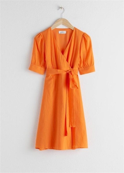 Women & Other Stories Dress Coral Viscose 34 / XS #3FIQ