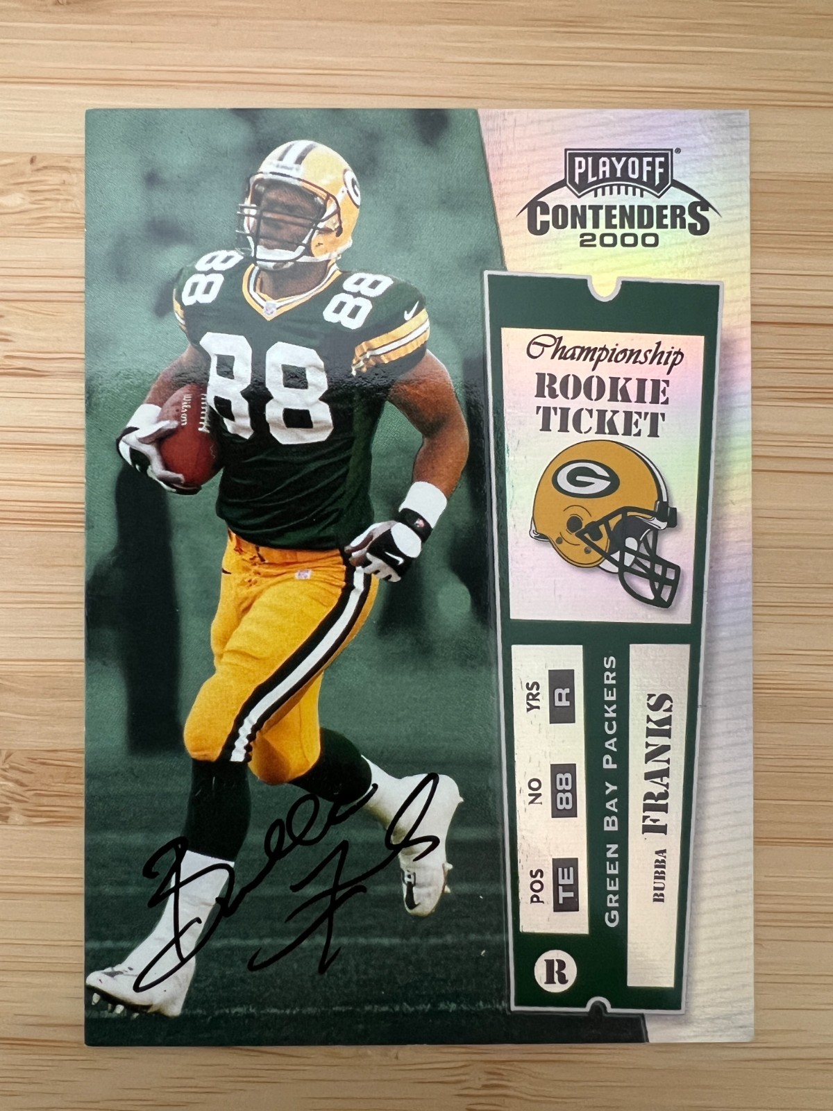 2000 Playoff Contenders Bubba Franks Ticket RC Auto #35/100 - Packers