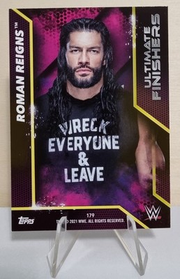 2021 Topps WWE Superstars Ultimate Finishers #179 Roman Reigns
