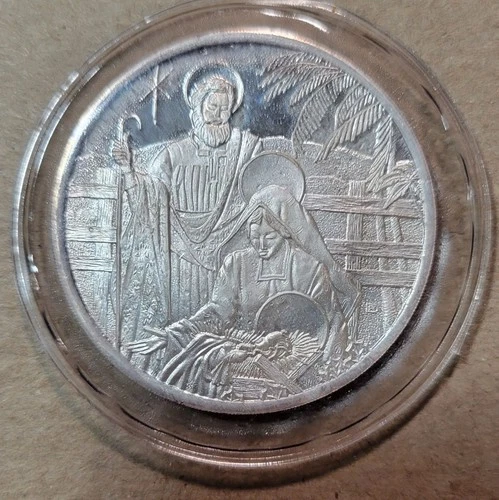 Birth of Jesus Coin 1 Troy Oz .999 Fine Silver Round Coin #10003