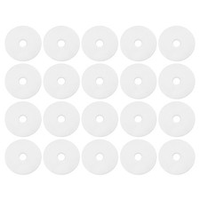 M6 Silicone Flat Washer, 20 Pcs 6x30x2mm Metric Sealing Gasket Spacer, White