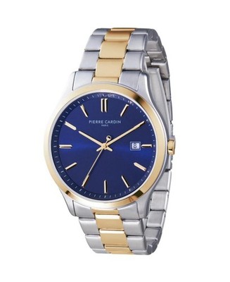 PIERRE CARDIN Men Analog Quartz Casual Watch Classic Dress Blue Dial Waterproof