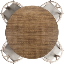 Runde Tischdecke Mit Gummizug Passt Für 45"-56" Tische Dunkelbraun