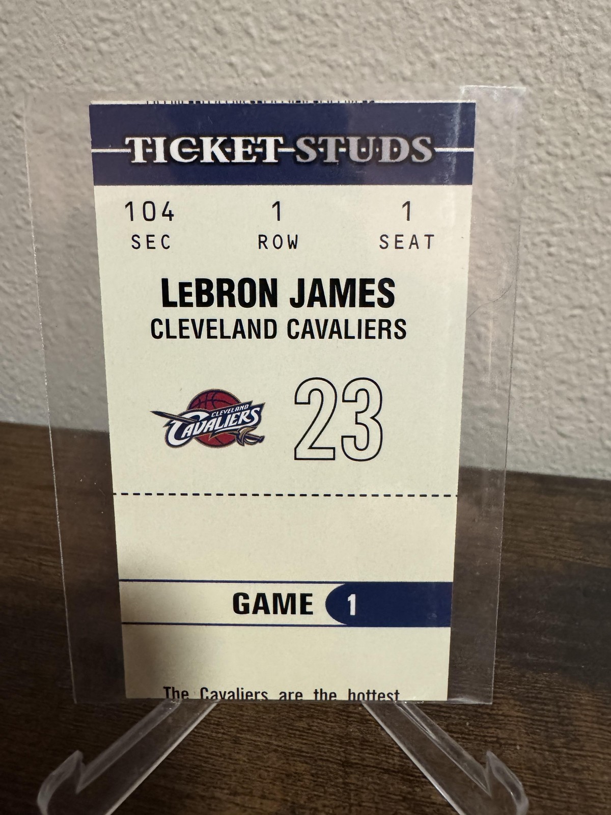 2003-04 Fleer Authentix LeBron James Ticket Studs HS