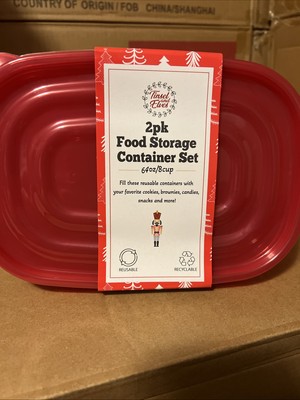 2 Pk Food Storage Container 8 Cups