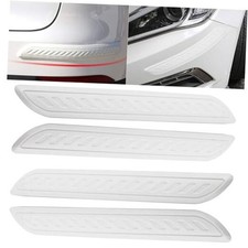 Anti-Collision Patch Car Bumper Protector Trim - Universal Anti White-4Pack