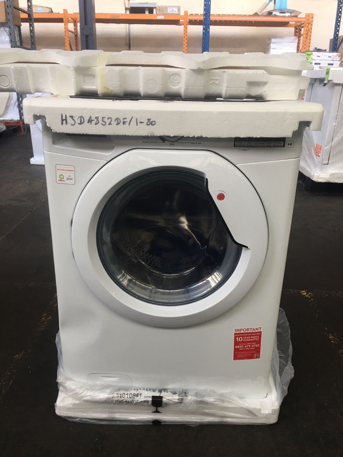 Hoover H3D4852DE Washer Dryer 8kg Wash & 5kg wash/dry 1400 Spin, LED Display #2L