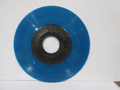 45 Vinyl Record Lawrence Duchow Oh, Clara/Up in Heavern BLUE 7'' Rare G