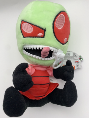 Invader Zim Zim Zipper Mouth 9 Inch Quantum Mechanix Plush Brand