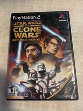 Star Wars The Clone Wars: Republic Heroes PS2 No Manual, Near Mint Disc