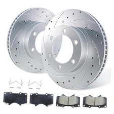 Front Brake Pads And Rotors Compatible With Toyota
