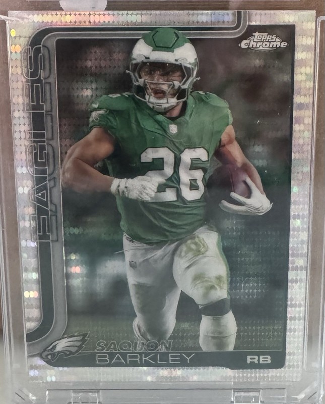 Topps 2024 Chrome Saquon Barkley #248 X-Fractor Philadelphia Eagles