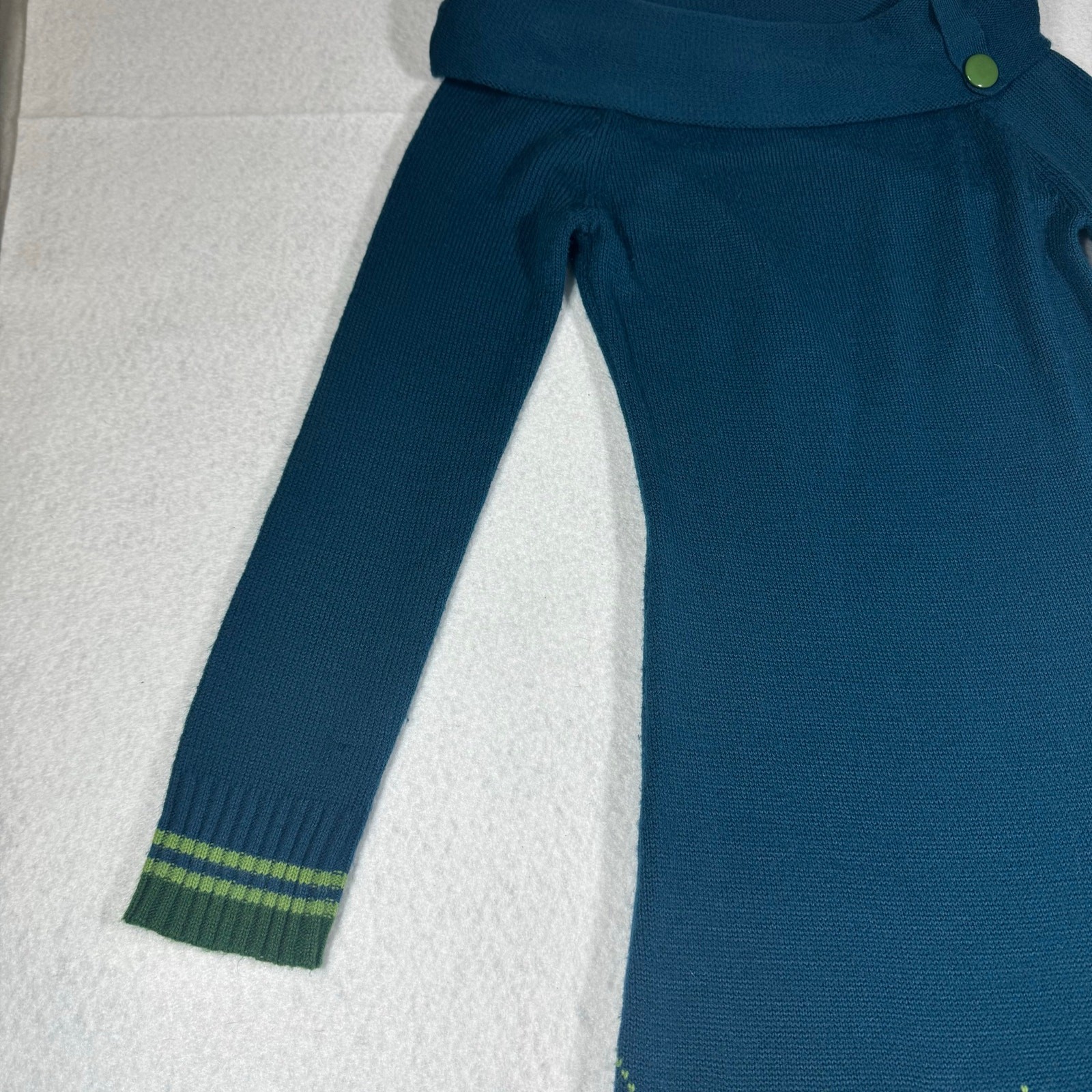 Derek Heart Solid & Argyle Pattern Sweater Dress … - image 5