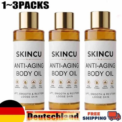 1-3X Skincu Anti-Aging Body Oil, Oil Skin Tightening, 100% Plant-Based Formula