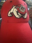 Fresno State Bulldogs Hat Team Adult Size 7.5 Red Baseball Cap Ncaa