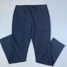 Eileen Fisher Womens S Gray Organic Cotton Stretch Pull On Slim Leg Pants