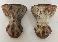 Antique Claw Foot Tub Feet Cast Iron #1 #2 Tub Single Foot 6&rdquo; Tall x 4.75&rdquo; Wide