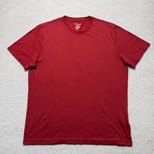 Banana Republic Premium Wash T-Shirt Crew Neck Short Sleeve Red Men's Size L