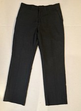 Banana Republic gray Flat Front Straight Leg Men's Dress Pants 33"