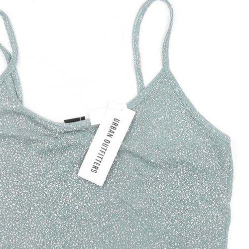 Urban Outfitters Women's Green Glitter Camisole, Size L - Picture 10 of 12
