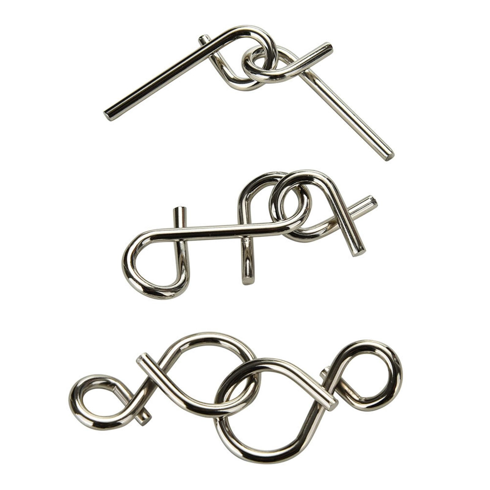 Metal Wire Puzzle IQ EQ Mind Brain Teaser Game Montessori Early Educational Toys