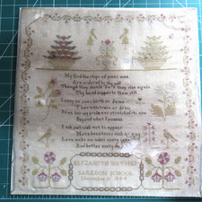 sampler antique 11 November 1844