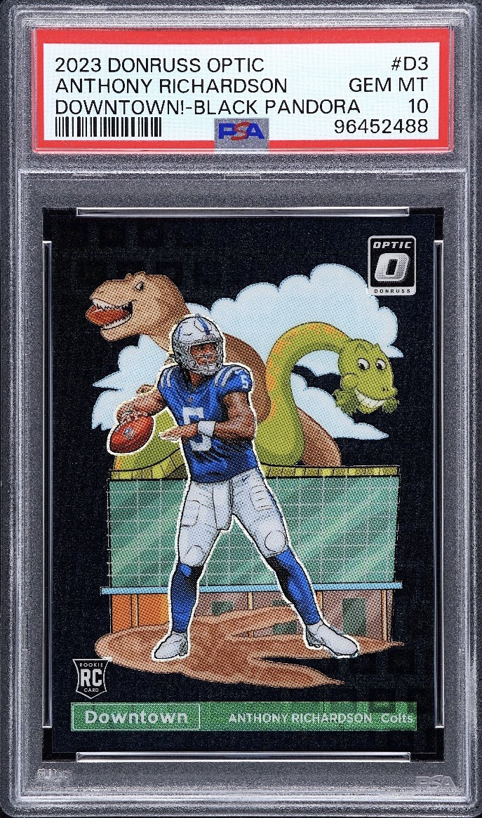 Anthony Richardson Panini Donruss Optic Downtown! #D3 Black Pandora