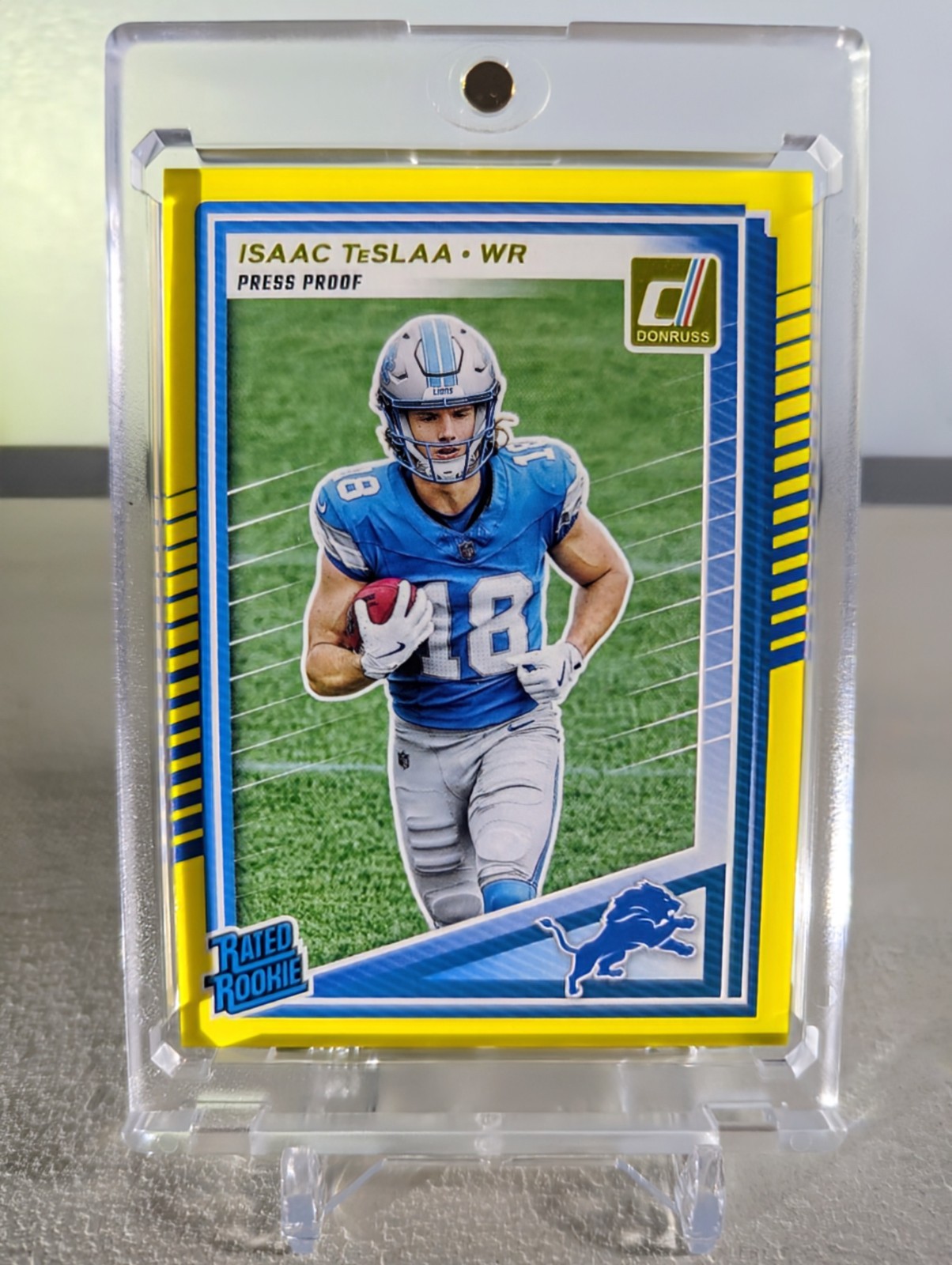2025 Panini Donruss - Isaac Teslaa - #338 PRESS PROOF YELLOW RATED ROOKIE (RC)