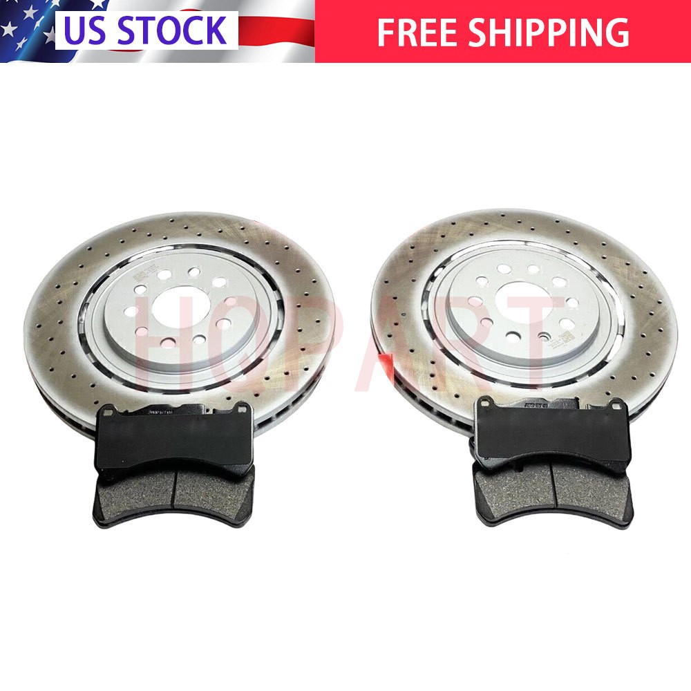 For 2014-2021 Maserati Ghibli SQ4 Quattroporte AWD Front Brake Pads & Rotors US