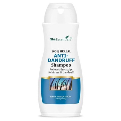 She Essentials Anti Schuppen Haarshampoo für hydratisiert das Haar 200 ml