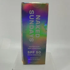 Naked Sundays Golden Glow Body Sunscreen SPF 50 3.38 Fl Oz Exp 04/10/26