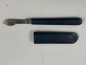 Antique c1900 Tower Bros Ink Eraser Knife w/ Sheath England NYC Desk Pen Knife