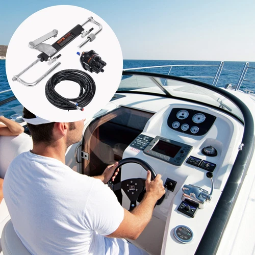 Boat Hydraulic Steering System Kit Marine Outboard Steering 90HP Outboard - 第 8 张/共 12 张