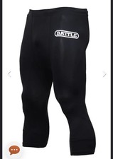 Mens Battle Sports Jock Spandex Tights Football Compression Pants Black M