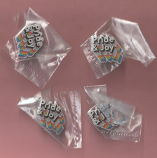 A Lot Of 4 LGBTQ Gay Pride Rainbow Flag Badge 1"Lapel PIn Enamel /Metal