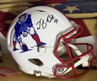 Tedy Bruschi Signed New England Patriots F/S AUTHENTIC Helmet BAS COA