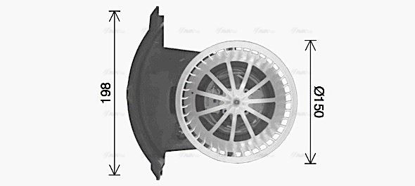 VN8427 AVA Blower FIT VW CARAVELLE (2003) 2.5 TDI