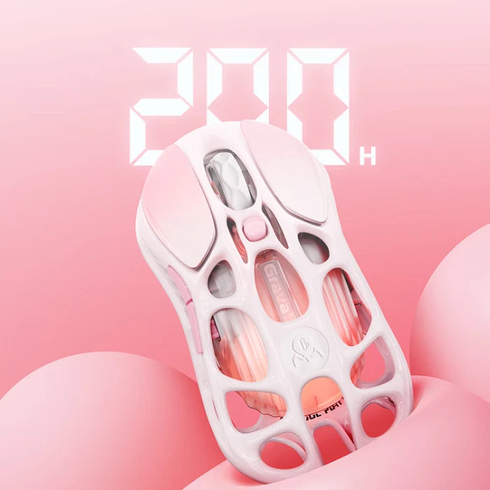 GravaStar Mercury M1 Rose Pink Wireless Gaming Mouse - Image 4 of 4