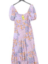 Fat Face Shirt Midi Dress UK10 in Purple