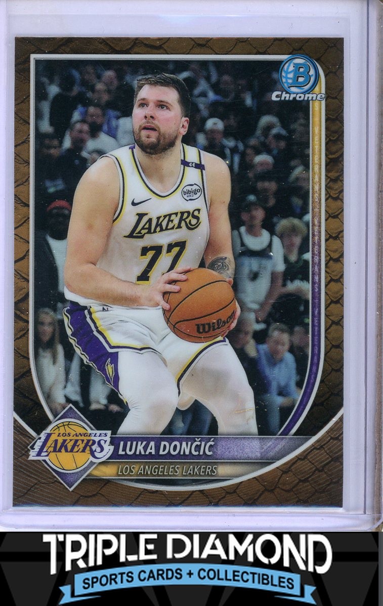 Luka Doncic 2025 Bowman #BCV-123 Chrome - Reptilian Refractor