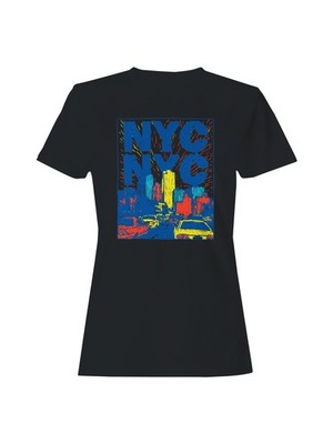 NYC Vibrant Cityscape Art Women's T-shirt