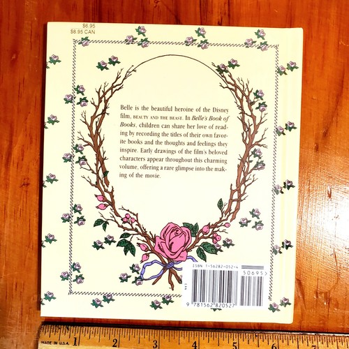 Vtg NEW Disney's Beauty and the Beast Belle's Book of Books Journal 1991 1st Ed - Picture 2 of 7