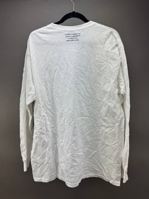 Journal Standard Relume Mens White LIFE Magazine Long Sleeve T 
