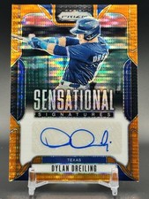 2025 Panini Prizm Dylan Dreiling Auto Sensational Signature Orange Pulsar /99