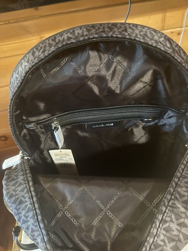 New Michael Kors Womens Prescott Large Backpack Silver-Tone Hardware/Tonal Black - Picture 13 of 19