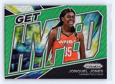 2022 Panini Prizm WNBA Satou Sabally Fireworks Green Prizm #8 Wings Liberty