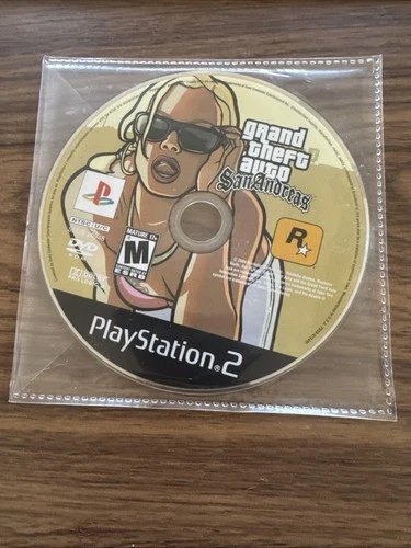 Grand Theft Auto: San Andreas (Sony PlayStation 2, 2004) Tested Disc Only